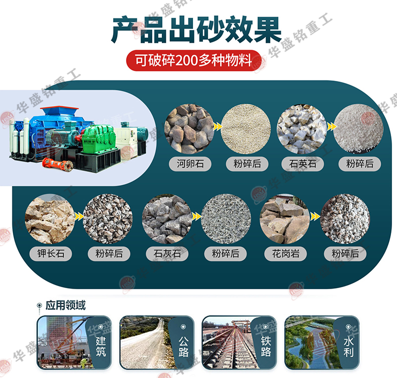 對(duì)輥制砂一體機(jī)制砂效果 對(duì)輥制砂一體機(jī)制砂效果